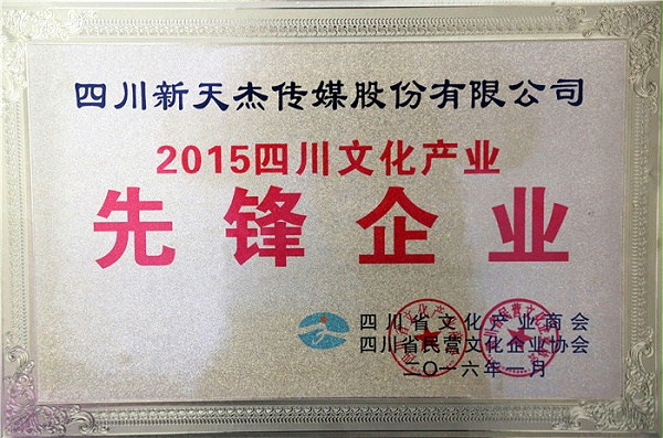 2015年四川文化产业先锋企业
